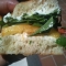 Peach, Arugula, and Goat Cheese - Sandwiches