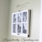 Photo display with old window  - Ideas for the home