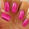 Pink sparkle nails - Nail Art