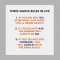Rules In Life: a short list