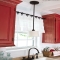 Tension rod between two cupboards - Home decoration