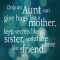 Only an Aunt... - Quotes & Sayings