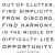 Out of clutter, find simplicity, from discord, find harmony. In the middle of difficulty lies opportunity. - Albert Einstein - Quotes That Try To Keep It Real