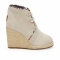 Toms Whisper Burlap Suede Women's Desert Wedges - Clothing, Shoes & Accessories