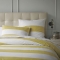 Yellow & White striped duvet