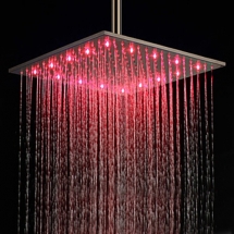 16 inch Stainless Steel Shower Head with Color Changing LED Light - Amazing black & white photos