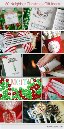 30 Neighbor Christmas Gift Ideas - Holiday
