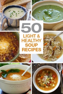 50 Light and Healthy Soup Recipes  - Healthy Lunches