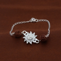 925 Sterling Silver – Divine SUN Rakhi For Brother - Indian Women's Jewelry