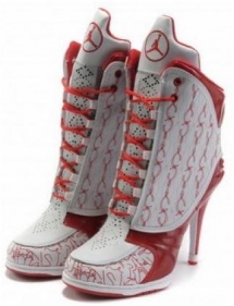 Air Jordan 23 High Heels White Red - Jordan 23 High Heels