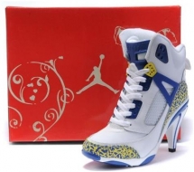 Air Jordan 3.5 High Heels White Blue Yellow - Jordan 3.5 High Heels