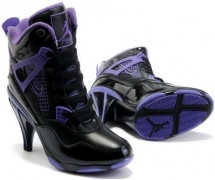 Air Jordan 4 High Heels Purple Black - Air Jordan 4 High Heels 