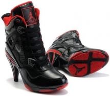 Air Jordan 4 High Heels Red Black - Air Jordan 4 High Heels 