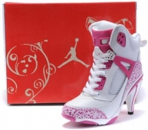 Air Jordan Spizike Heels White Pink - Air Jordan Spizike Heels