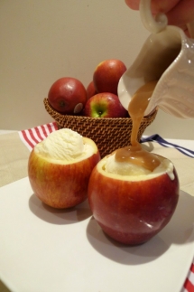 Apple Ice Cream with Brandy Caramel - Food, Drink and Baking