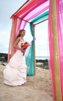 Arch idea for beach wedding - Our destination wedding