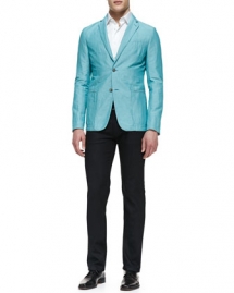 Armani Collezioni Unlined Linen Soft Jacket - Men's clothing