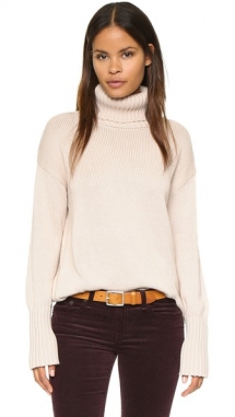 Asymmetrical Turtleneck Sweater by 525 America  - Day Wear