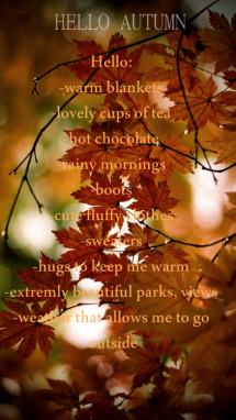 Autumn - Things I Love
