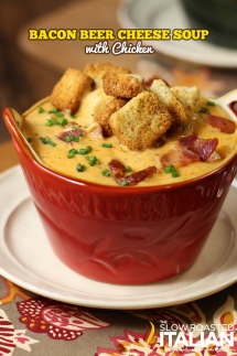 Bacon Beer Cheese Soup - Bacon makes it better