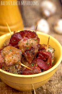 Bacon Ranch Mushrooms - Cooking