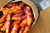Bacon Wrapped Sweet Potato Fries - Better With Bacon.