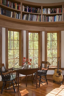 Beautiful home with circular book shelf - Great designs for the home