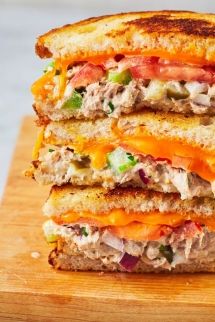 Best-Ever Tuna Melt - Cooking