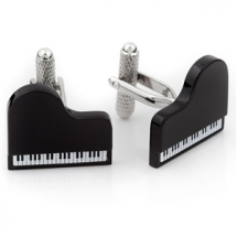Black Piano Cufflinks - Men Accessories