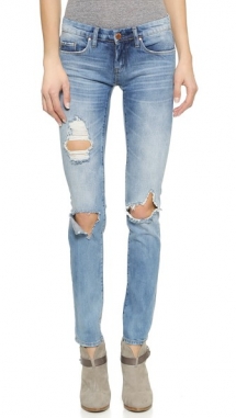 Blank Denim Distressed Skinny Jeans  - Day Wear