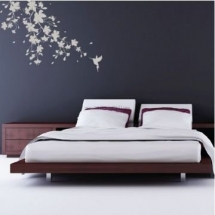 Blossom Vines and Flying Birds Wall Decals - Dream house designs