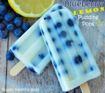 Blueberry Lemon Pudding Pops - Kid Snack Ideas