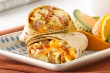 Ham and egg wraps - Breakfast Recipes
