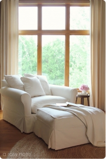 Comfy Chair with ottoman - My future home