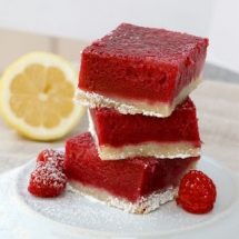 Raspberry and lemon bars  - Dessert Recipes