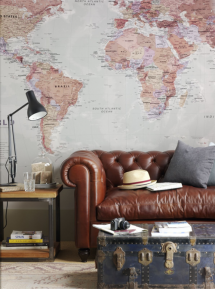 Worldly study. - Decorating ideas