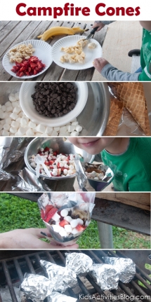 Campfire Cones - Kid Snack Ideas
