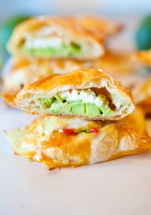 Avocado, Cream Cheese Stuffed Puff Pastries - Food & Drink