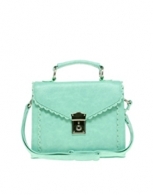 Scallop Edge Satchel - Handbags