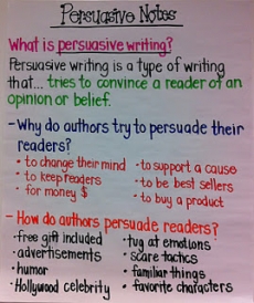 Notes on persuasive writing - Education
