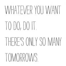 Whatever you want to do, do it... - Cool Quotes