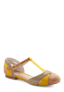 T-strap Flats - Shoes