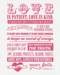 Love is patient, love is kind... - The Truth Be Told