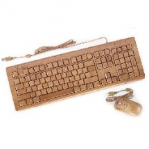 Bamboo Keyboard & Mouse - Cool S**T for home & office