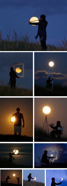 Pictures with the Moon - Beautiful Photography