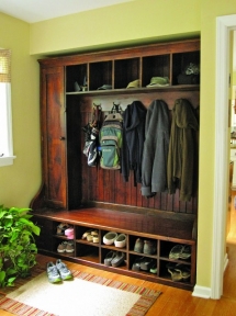Mudroom Rack - Barnwood Furniture traditional entry - For The Home