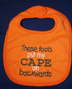 Funny baby's bib - Gone Baby Crazy!