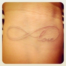 White ink infinity tattoo - Hairstyles & Beauty