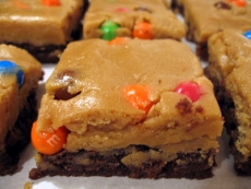 Peanut Butter Cookie Dough Brownies - Brownies
