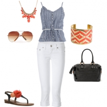 Chambray and Coral - My Style